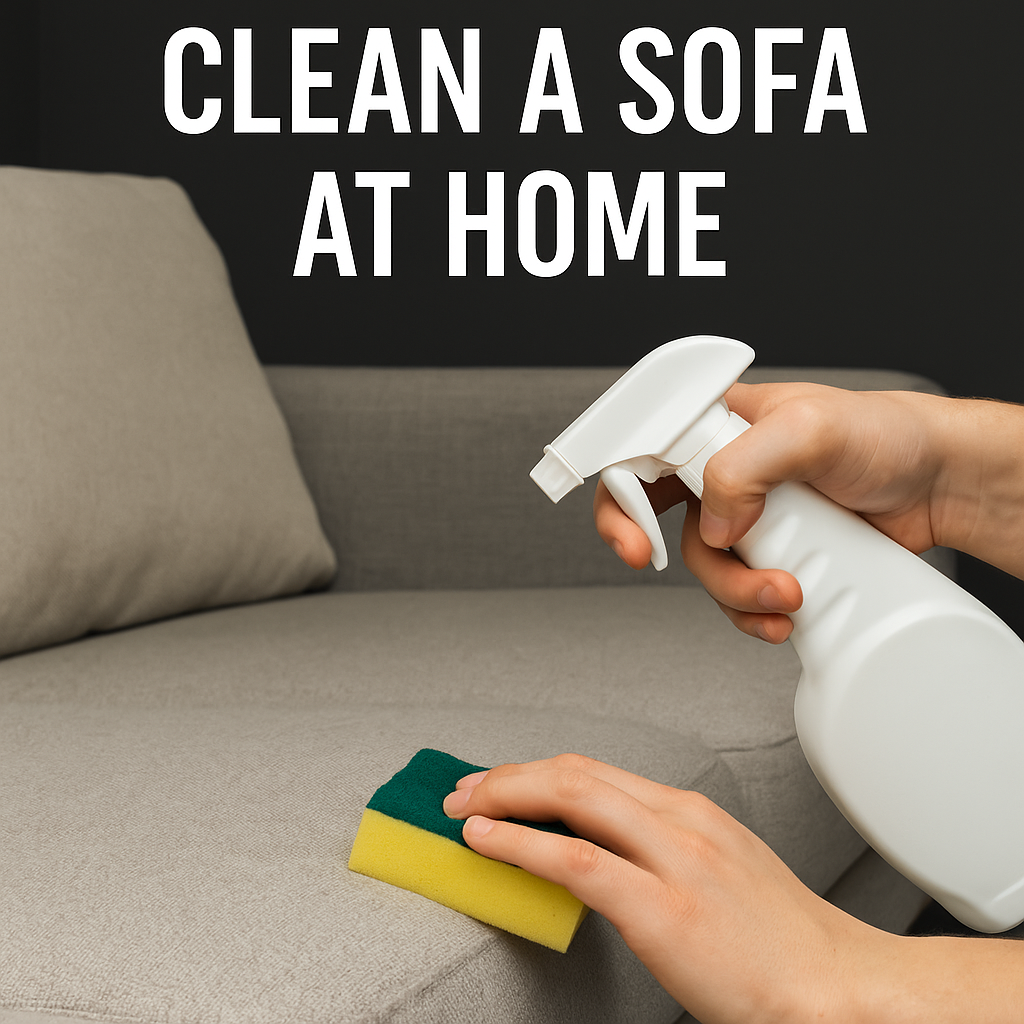 clean a sofa at home