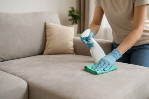 clean a microfiber couch at home