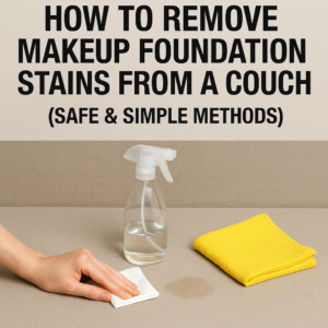 remove makeup foundation stains from a couch 