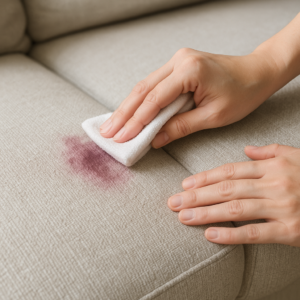 remove hair dye stains from a couch