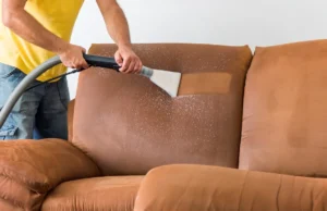 Smoke smell trapped inside couch fabric and padding without visible stains
