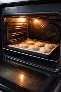 Uneven heat distribution visible inside an oven, suggesting unpredictable heating that may raise safety concerns