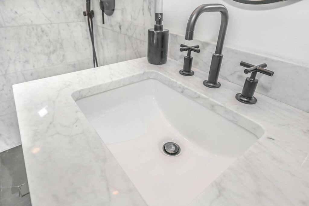 Bathroom faucet and sink